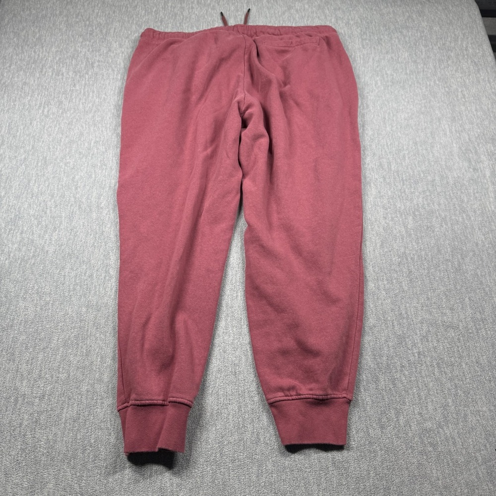 The North Face Sweatpants Womens XL Maroon Red Box Logo Fleece Joggers Lounge - Picture 6 of 7